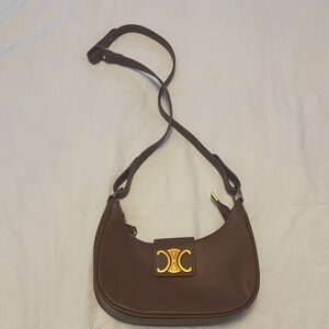 Brown Leather Shoulder Bag